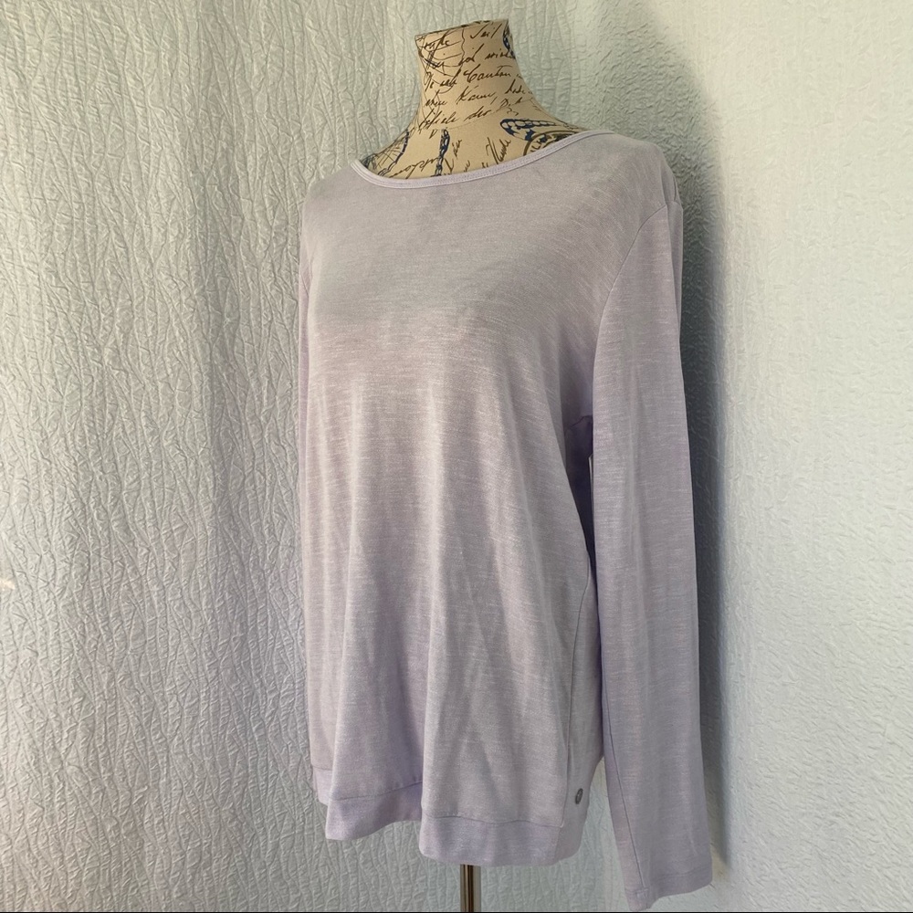 ZELLA Be Still Open Back Long Sleeve Workout Top